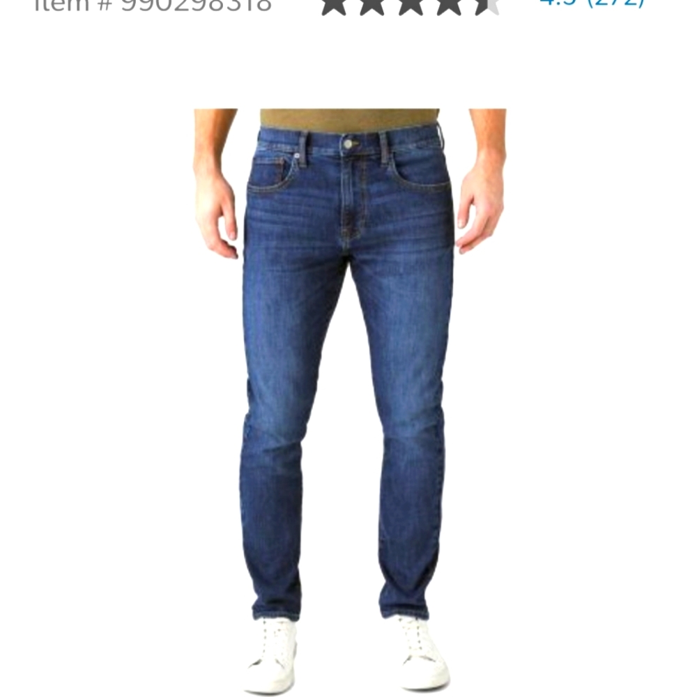 5 Pair Lucky Brand Men's 412 Athletic Slim Fit Denim, Size: 32x32, Color: Medium